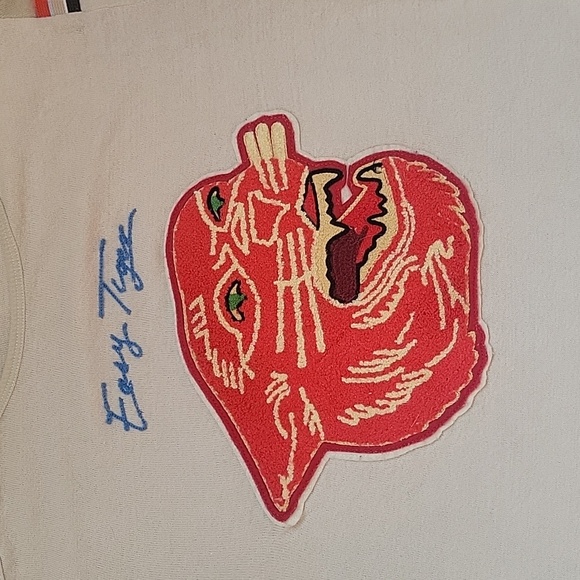 FREE PEOPLE We The Free Easy Rider Easy Tiger Varsity Jersey Tee Size Large - Picture 3 of 9